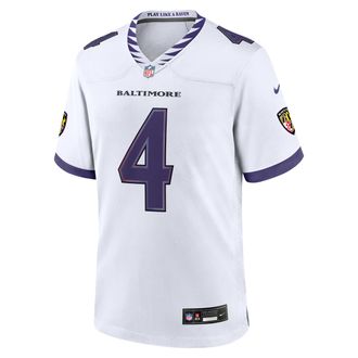Nike Zay Flowers Baltimore Ravens Nike Mens NFL Game Jersey in White | 67NM0FDK8GF-00P