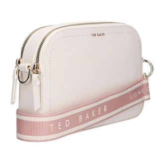 Ted Baker Luceele Webbing Leren Crossbodytas - Dames - Schoudertassen - Beige - ONE Size - Leer - Tassen