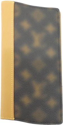 Louis Vuitton Marron Coated Canvas Long Wallet (Bi-Fold) (Pre-Owned)