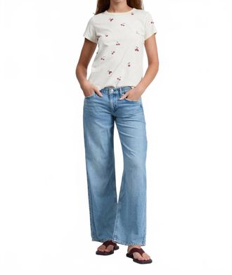 Rag & Bone All Over Cherry Tee In Offwhite