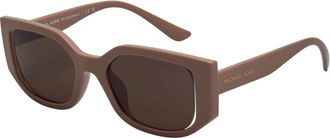 Michael Kors Denali Zonnebril - Dames - Zonnebrillen - Bruin - ONE Size - Accessoires