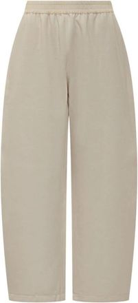 STUDIO NICHOLSON Wijde Pijpen Broek - Dames - Wijde Broeken - Beige - XS - Broeken
