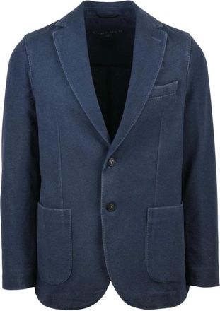Circolo 1901 Jassen, Heren, Blauw, L, Leer, Getailleerde blazer