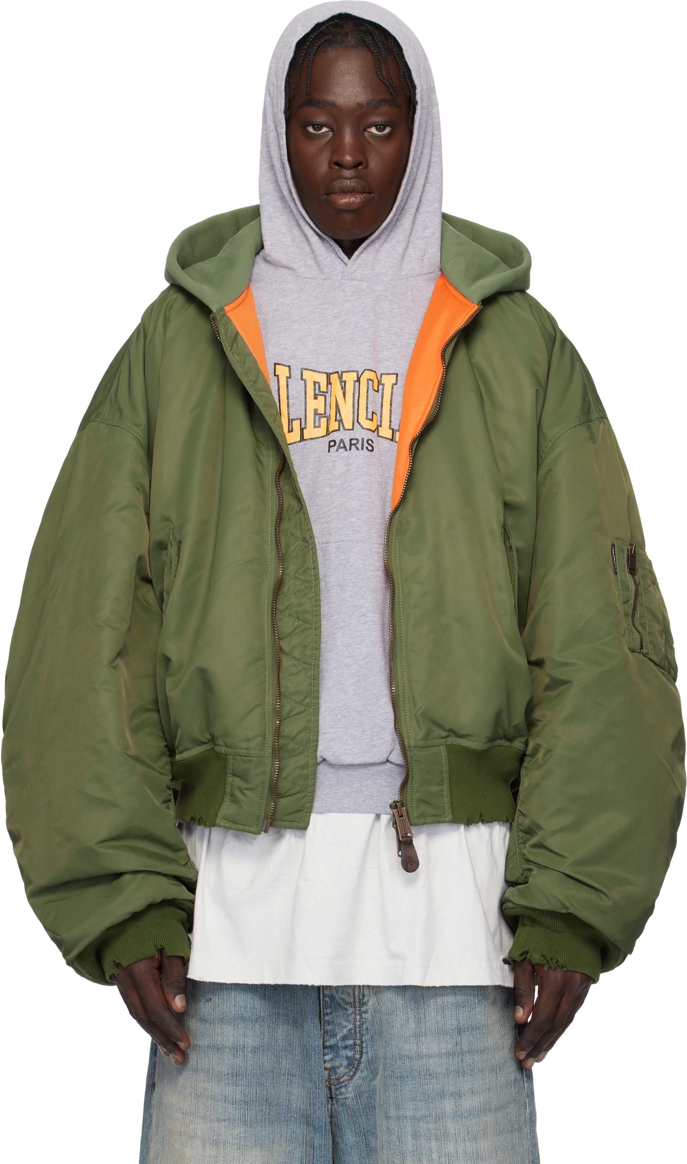 Pre-owned Balenciaga Unity Destroyed Bomber In Black | ModeSens