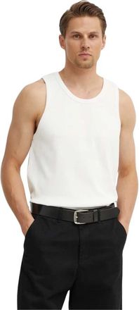 Won Hundred Mouwloze Tanktop - Heren - Tops zonder mouwen - Wit - S - Katoen - Tops