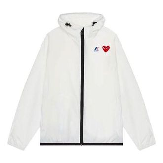 Comme Des Gar&ccedil;ons x K-WAY Jacket Full Zip White P1J501-WHITE