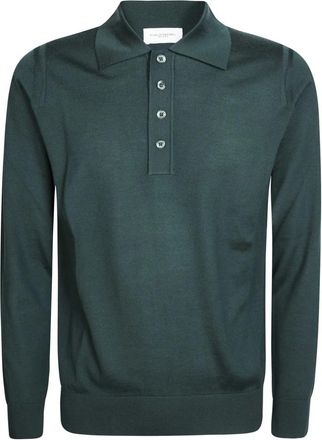 Paolo Pecora Round-neck Truien - Heren - Ronde hals truien - Groen - M - Truien & Vesten