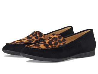 Dansko Lorri Flat Shoes Black/Leopard Suede : EU 41 (US Mens 7.5-8 - Womens 10.5-11) Regular, Leather
