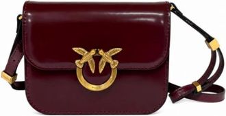 Pinko Pinko, Tassen, Dames, Rood, ONE Size, Katoen, Love Box Mini
