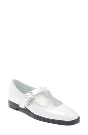 Stuart Weitzman Loralei Mary Jane in Silver at Nordstrom Rack, Size 6.5