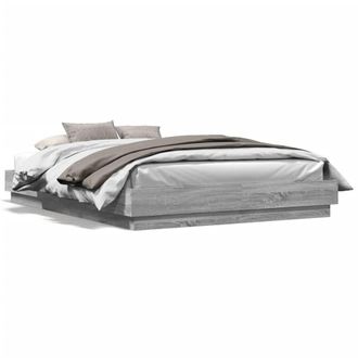 Berkfield Home Bed Frame without Mattress Grey Sonoma 160x200 cm