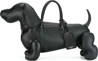 Thom Browne Hector pebbled leather tote bag