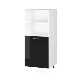 Vicco Armario Para Horno Empotrado R-line, Negro Brillo Intenso, 60 Cm