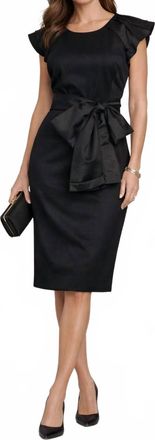 Nue By Shani Bow Detail Dress In Black