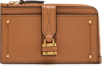 Chlo&eacute; Paddington Grained Leather Wallet - Brown - One Size