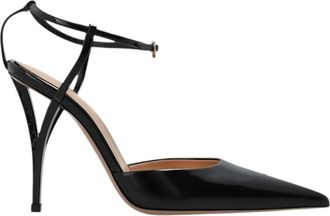 Gianvito Rossi Black Ankle-strap Pumps