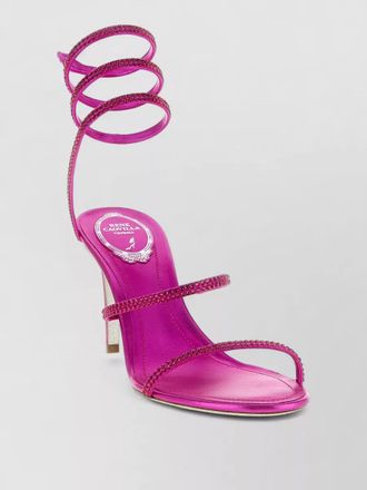 Rene Caovilla cleo sandals ankle strap spiral design