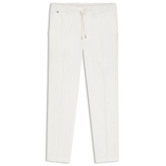BOSS Modern-fit trousers in a linen blend