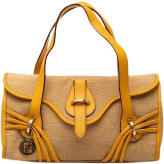 Fendi Pre-owned Handbags, female, Multicolor, Size: ONE SIZE Pre-owned Canvas Handbag