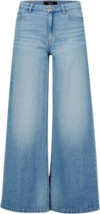 Zero &deg;C Wide Leg Jeans - Dames - Jeans - Blauw - Maat: XL Katoen
