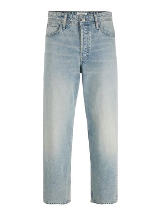 Jack & Jones Loose-fit-Jeans JACK & JONES JJIEDDIE JJORIGINAL, Herren, Gr. 33, L&auml;nge 34, blau denim, Denim/Jeans, Obermaterial: 100% Baumwolle, Abriebeffekte, loos