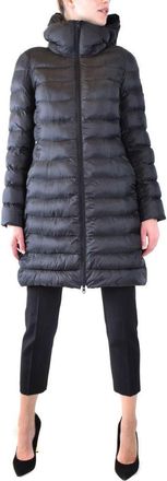 Geospirit Quilted Black Jacket With High Collar