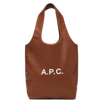 A.P.C. Tote Bags, female, Brown, Size: ONE SIZE Tote Ninon Small