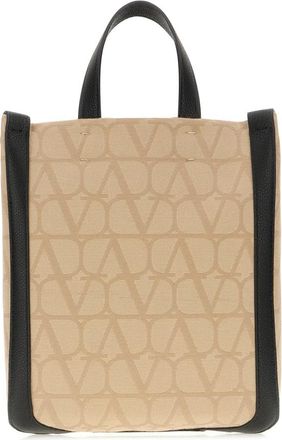 Valentino Garavani Tote Bag - Heren - Shoppers - Beige - ONE Size - Leer - Tassen