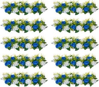 OEM Ramo De Bolas De Flores Artificiales, 10 Unidades, Ideal Para Centros De Mesa De Boda, Arreglos De Rosas Artificiales Para Decoraci&oacute;n Del Hogar, Rosas
