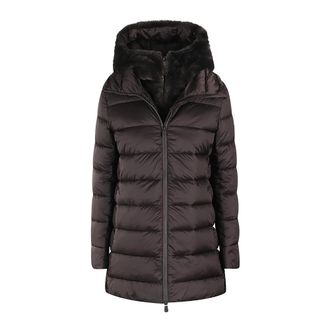 Save The Duck Parkas, female, Brown, Size: XL Stylish Quilted Jacket for Women