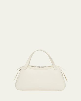 Jil Sander Dune Small Leather Top-Handle Bag