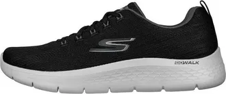 Skechers Go Walk Flex Lace Up Black Grey 216481-BKGY
