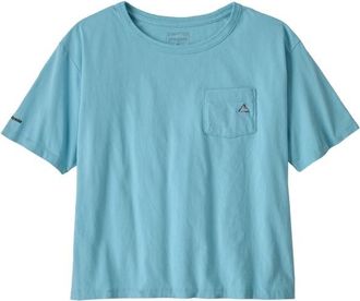 Patagonia Fitz Roy Massif Easy Cut Pocket Tee T-Shirt f&uuml;r Damen | t&uuml;rkis