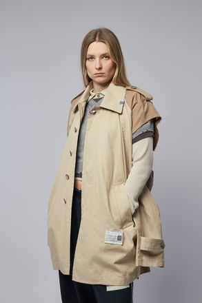 Miharayasuhiro W Sleeve Balmacaan Coat