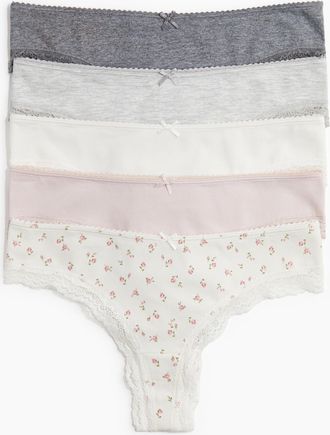 H&M 5er-Pack Brazil Slips - White