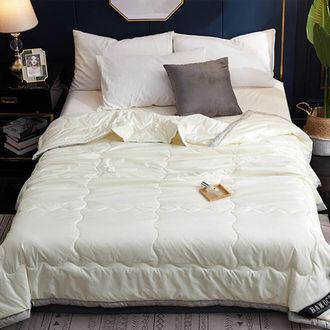 OEM Edred&oacute;n De Seda Lavable Para Verano, Una Opci&oacute;n Fresca Y C&oacute;moda Para Dormir: Manta De Color Liso Para Aire Acondicionado, Apta Para Tama&ntilde;os Individual