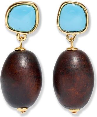 Lizzie Fortunato Olea Drop Earrings in Blue at Nordstrom