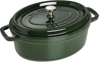 Staub Cocotte Ovalada 33 Cm Basilic 6,7 L Fundici&oacute;n Esmaltada
