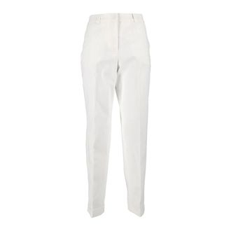 PESERICO Slim-fit Broeken - Dames - Broeken - Wit - Maat: L