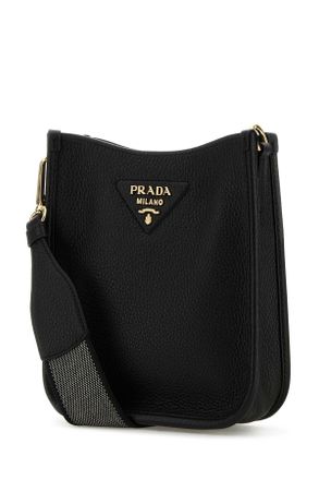 Prada Womens Black Leather Crossbody Bag Nero1 Vitello Borse A Tracolla
