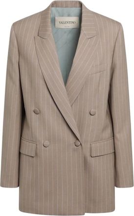 Valentino Garavani Jas - Dames - Blazers - Beige - XS - Jassen