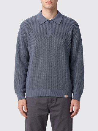 Carhartt Work in Progress Polo in maglia di cotone a maniche lunghe con collo a costine
