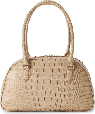 Brahmin Angie Leather Barrel Bag in Sandstorm at Nordstrom