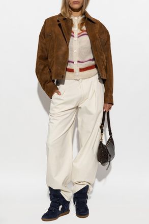 Isabel Marant Lenadia Trousers, Womens, Cream