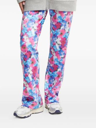adidas by Stella McCartney velour track pants - women - Polyester/Elastane - 2XS - Blue