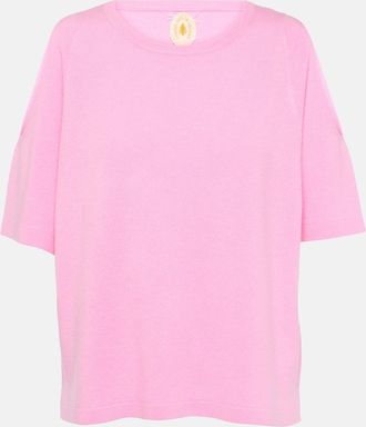 Jardin Des Orangers Cutout wool and cashmere top