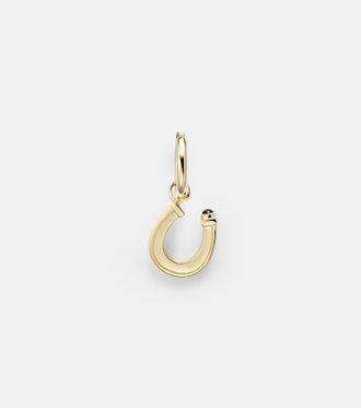 Marie Lichtenberg Orecchino singolo Baby Charm Horseshoe in oro 18kt con zaffiro