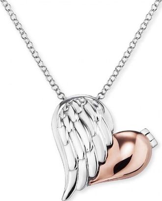 Engelsrufer Womens ERN-WITHLOVE-02-BI Ladies Heartwing Necklace Silver Sterling - One Size