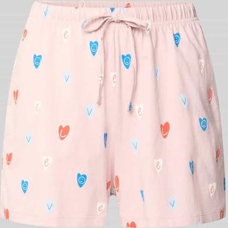 Jake*s Casual Pyjama-Shorts mit elastischem Bund in Hellrosa, Gr&ouml;&szlig;e XXL