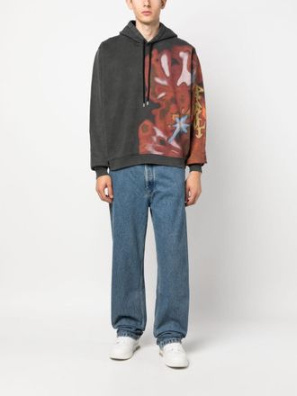 AMBUSH Hoodie met Rode Grafische Print